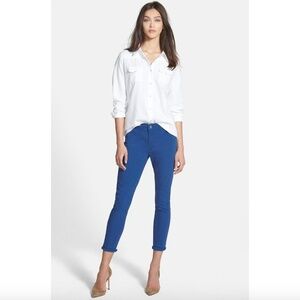 Treasure & Bond Blue Skinny Ankle Color Denim Jean SZ 10